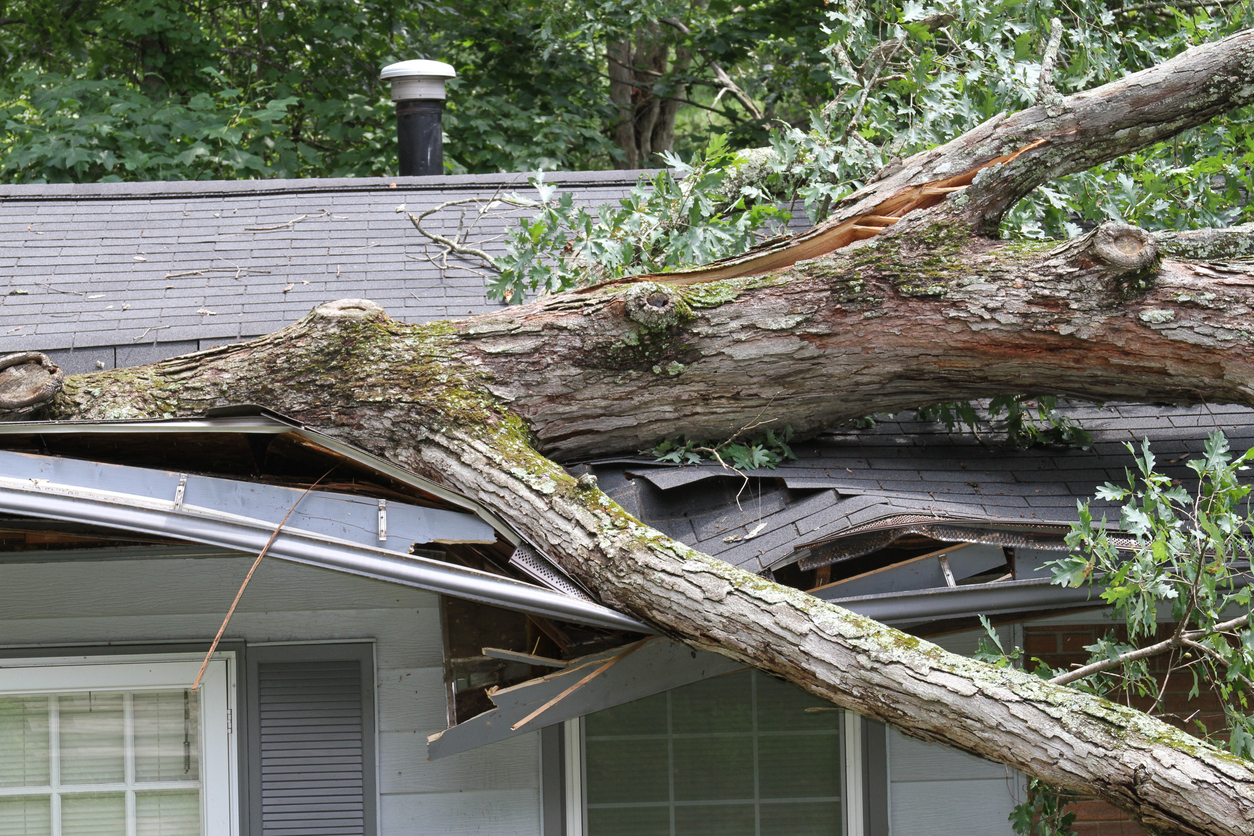 hurricane storm damage to home