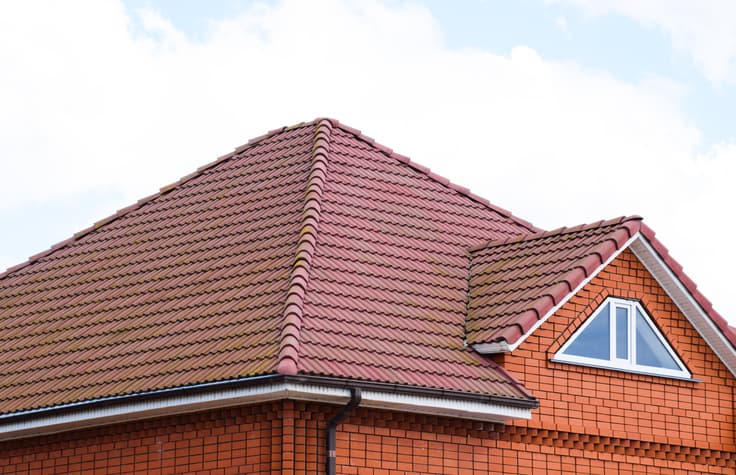 A tile roof